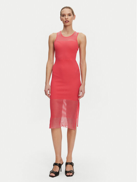 PINKO Trikotažinė suknelė · Oranžinė · Midi