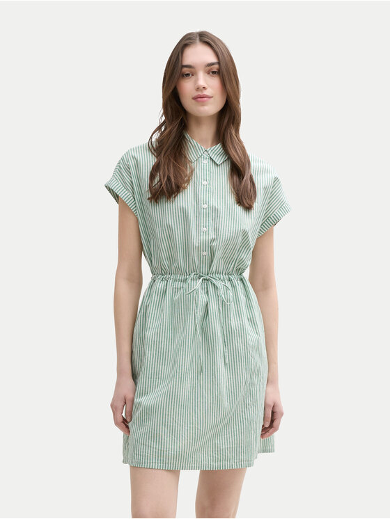 Tom Tailor Denim Marškinių tipo suknelė · Žalia · Mini
