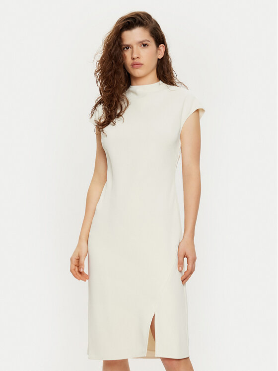 Calvin Klein Kasdieninė suknelė · Balta · Midi