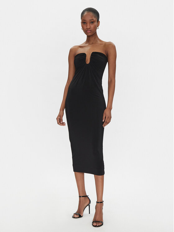 PINKO Kokteilinė suknelė · Juoda · Midi