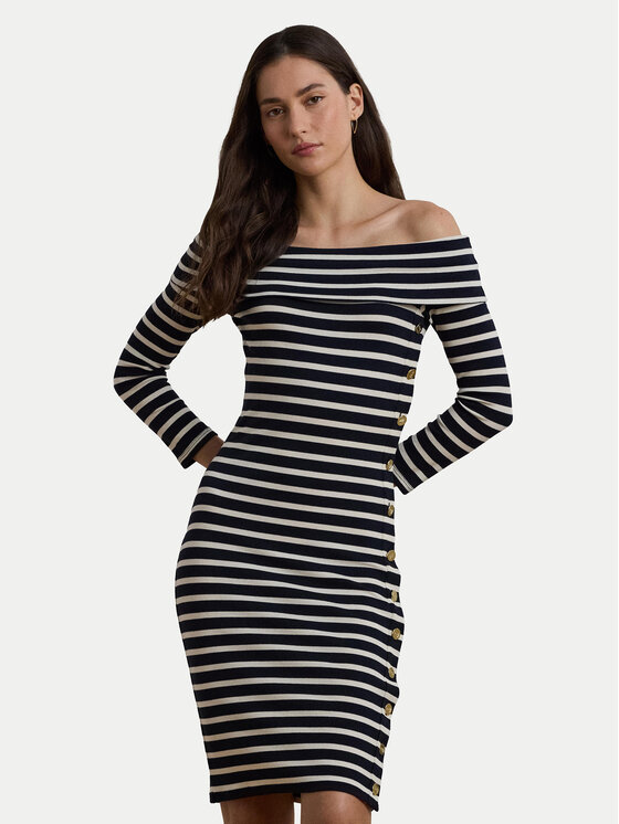 LAUREN RALPH LAUREN Kasdieninė suknelė · Tamsiai mėlyna · Midi