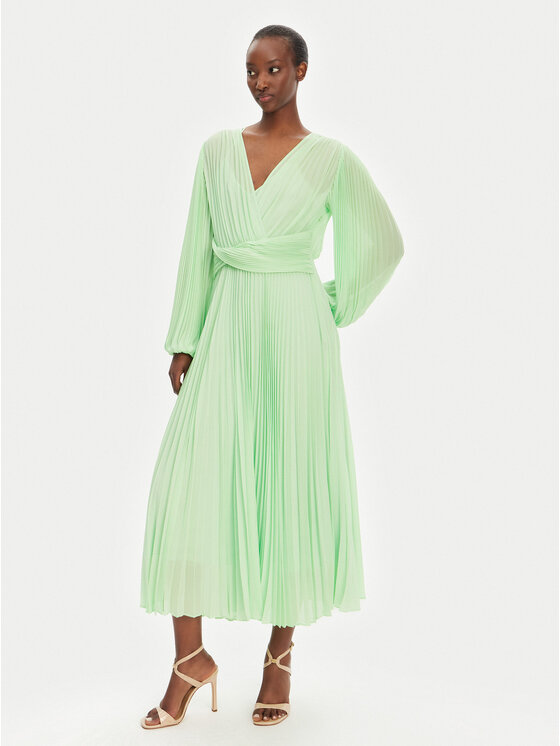 TWINSET Kokteilinė suknelė · Žalia · Midi