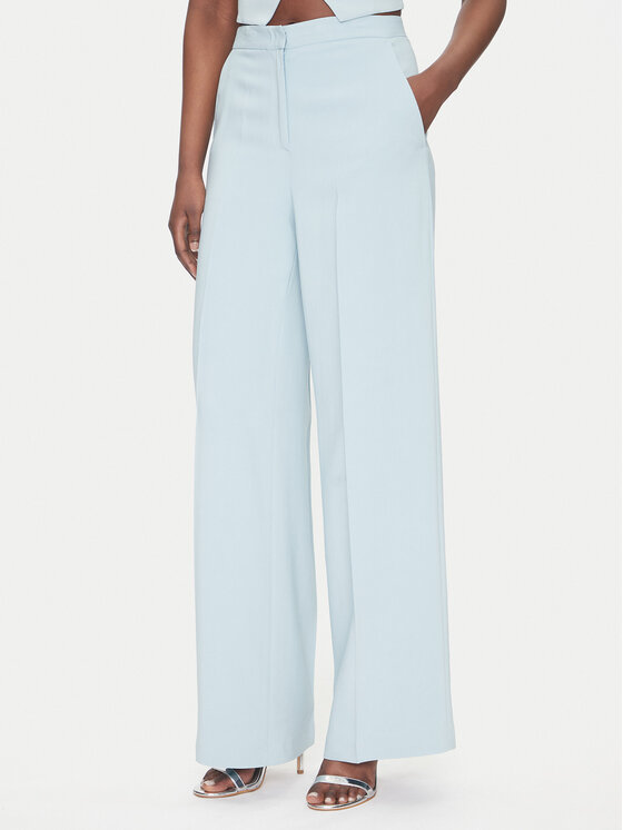 PINKO Medžiaginės kelnės · Žydra · Regular Fit
