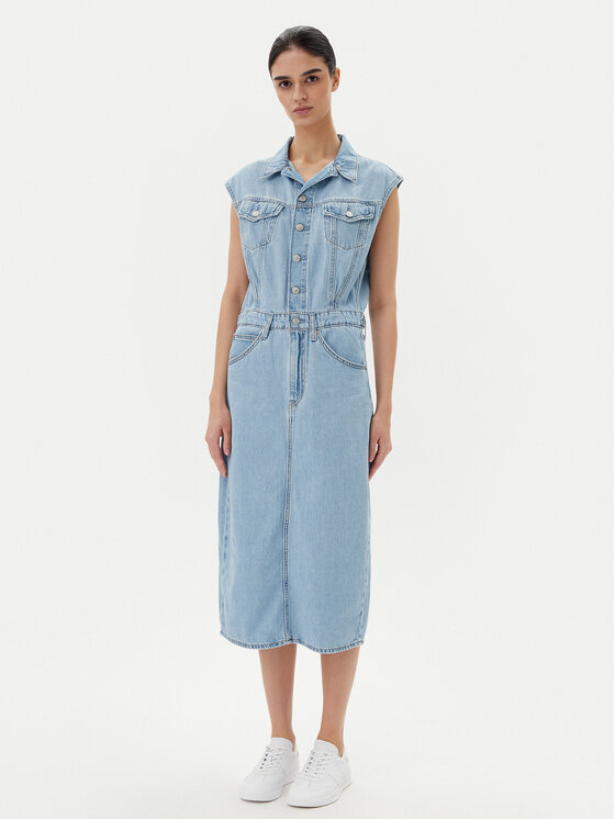 Levi's® Džinsinė suknelė · Mėlyna · Midi