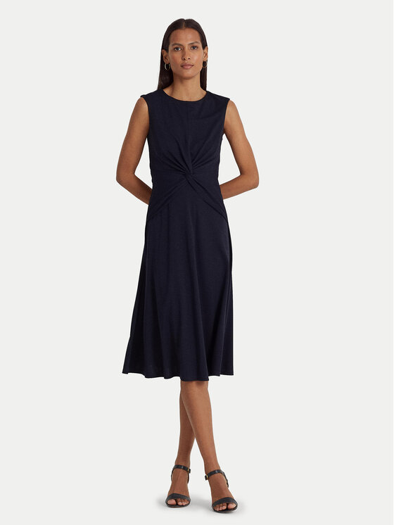 LAUREN RALPH LAUREN Kasdieninė suknelė · Tamsiai mėlyna · Midi