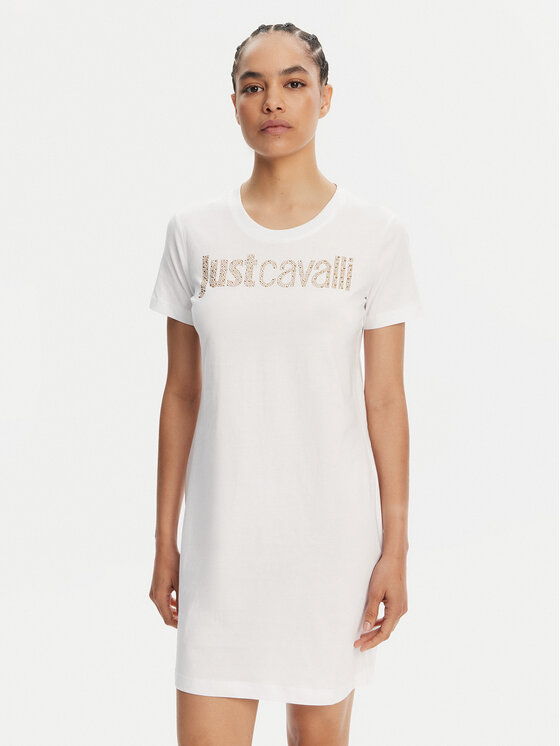 Just Cavalli Kasdieninė suknelė · Balta · Mini