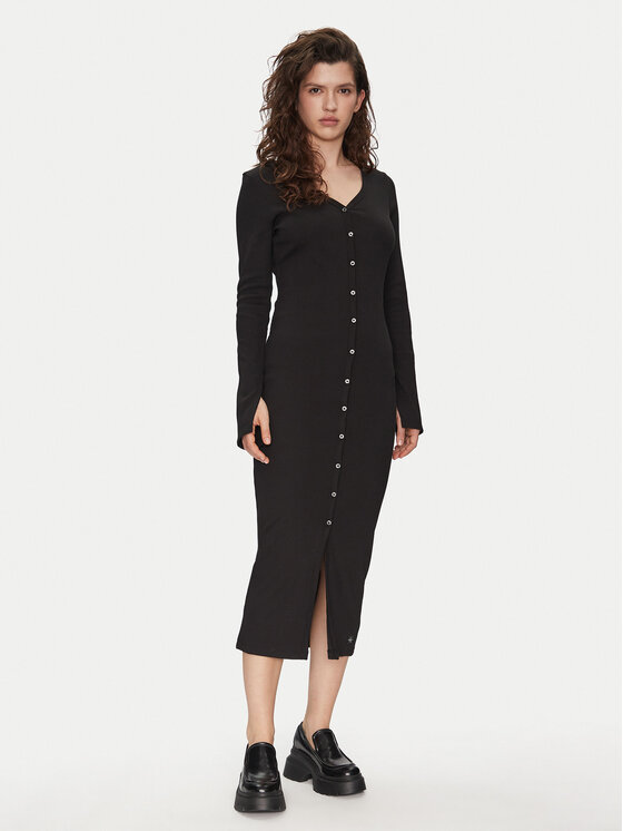 Calvin Klein Jeans Kasdieninė suknelė · Juoda · Midi