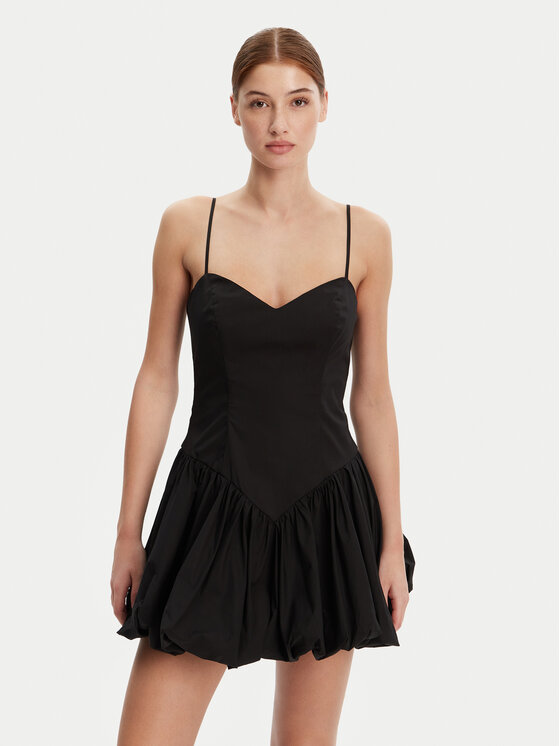 Bardot Kokteilinė suknelė · Juoda · Mini