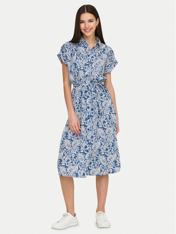 ONLY Marškinių tipo suknelė · Mėlyna · Midi