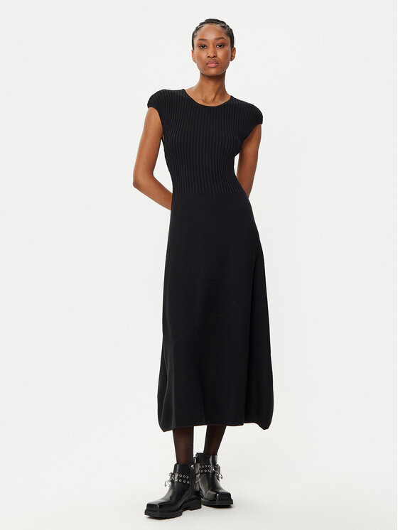 Armani Exchange Trikotažinė suknelė · Juoda · Midi