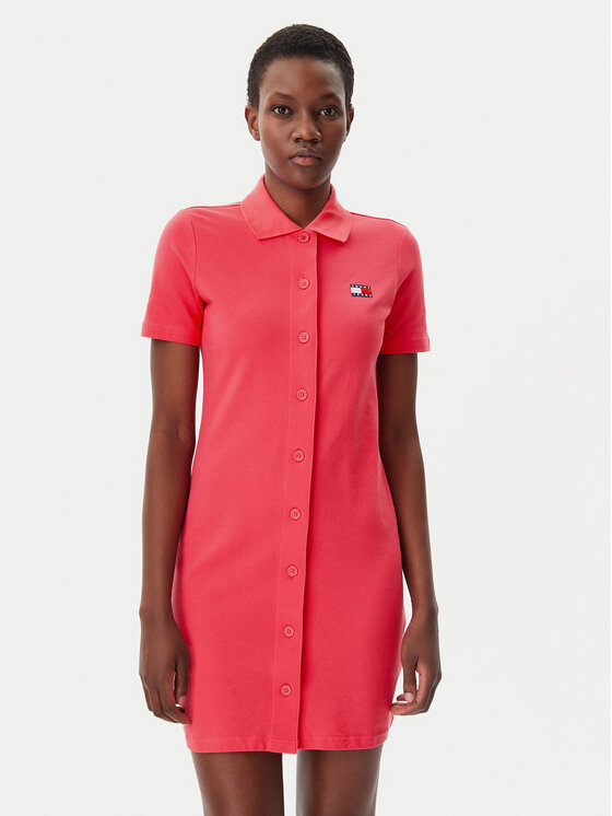 Tommy Jeans Kasdieninė suknelė · Rožinė · Mini