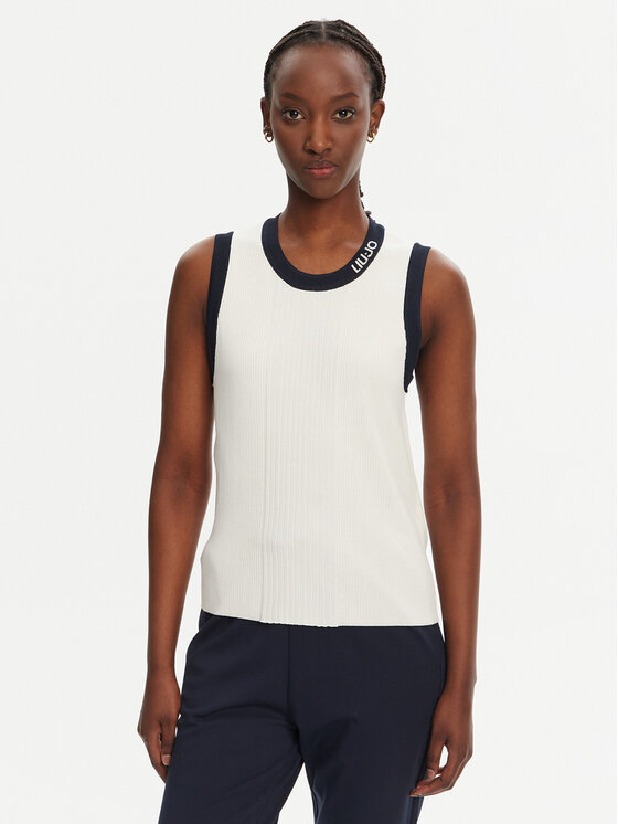 Liu Jo Sport Megztinis · Balta · Regular Fit