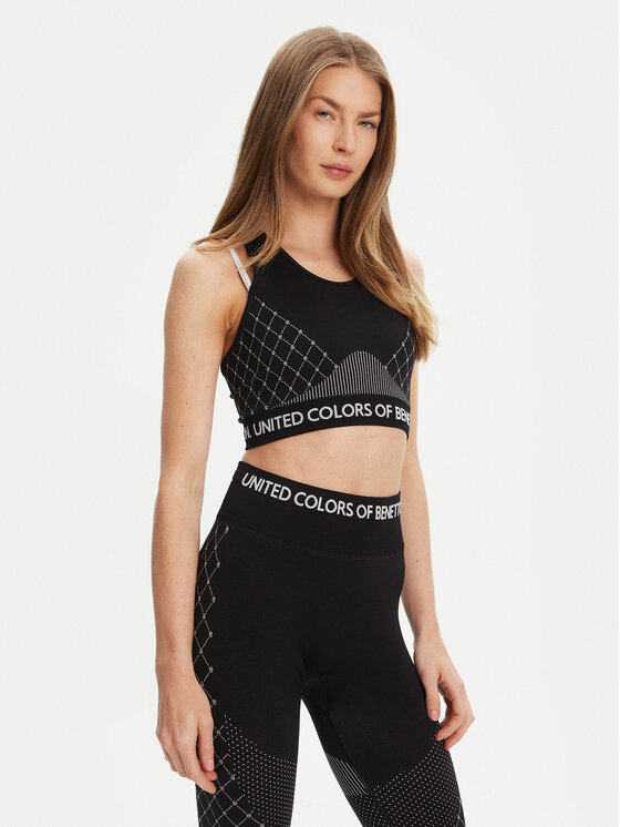 United Colors Of Benetton Sportinė liemenėlė · Juoda