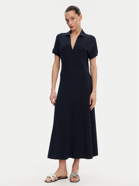 Tommy Hilfiger Kasdieninė suknelė · Tamsiai mėlyna · Midi