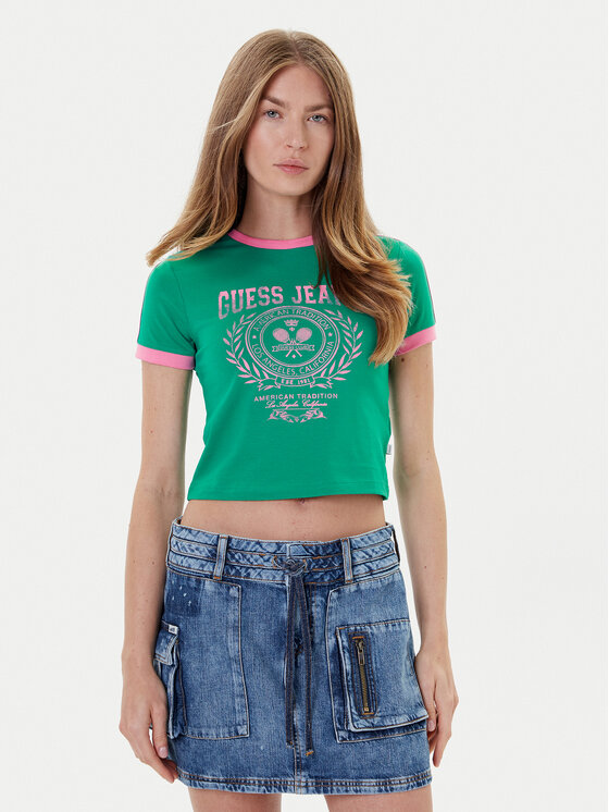 Guess Jeans Marškinėliai · Žalia