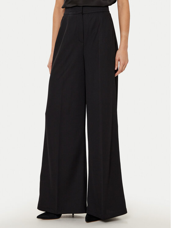 MAX&Co. Medžiaginės kelnės · Juoda · Regular Fit