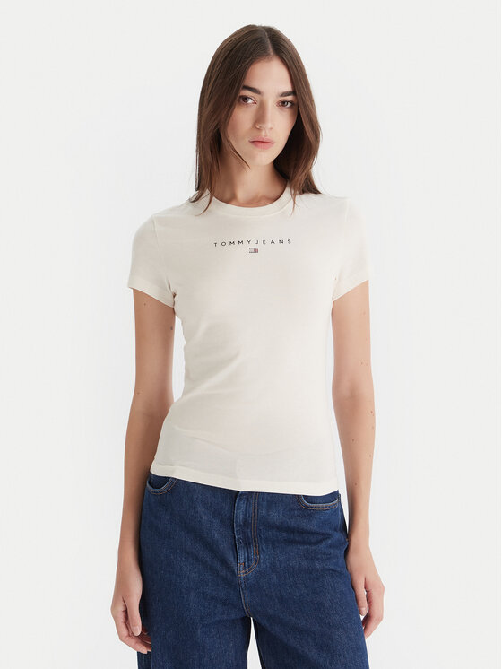 Tommy Jeans Marškinėliai · Balta