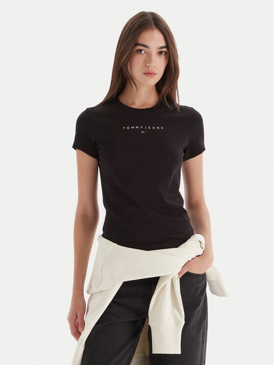 Tommy Jeans Marškinėliai · Juoda