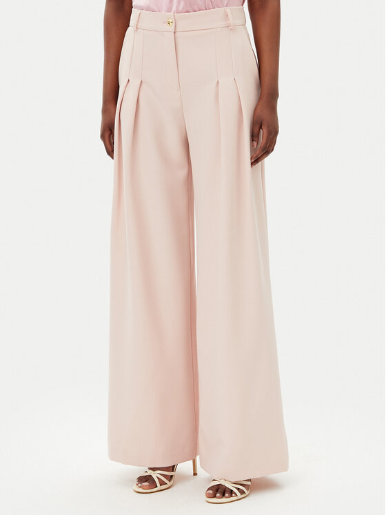 Maryley Medžiaginės kelnės · Rožinė · Regular Fit