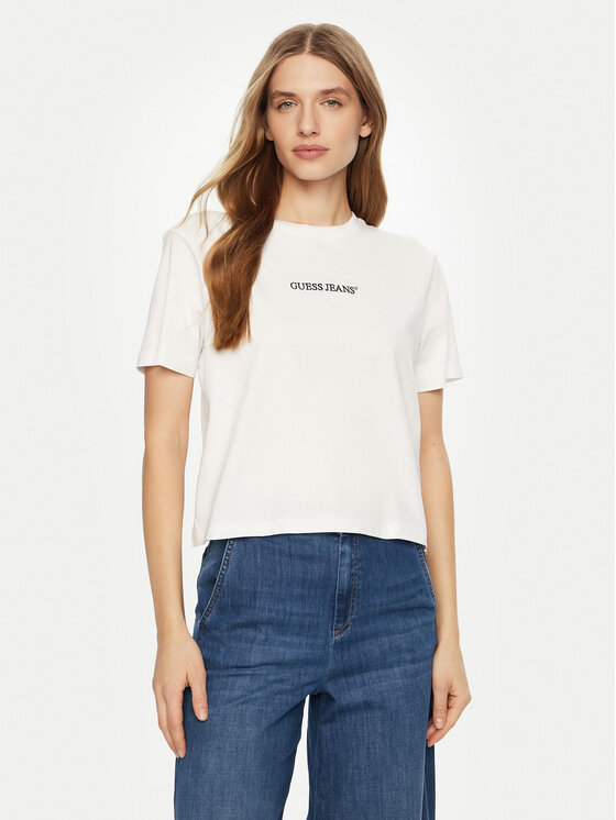 Guess Jeans Marškinėliai · Balta