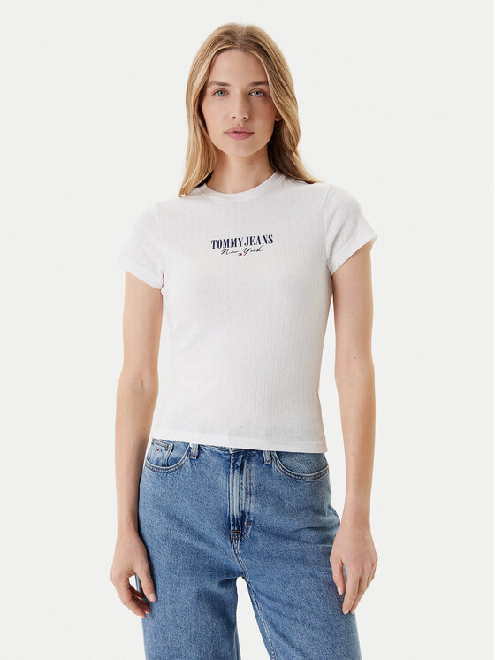 Tommy Jeans Marškinėliai · Écru