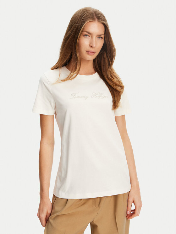 Tommy Hilfiger Marškinėliai · Écru