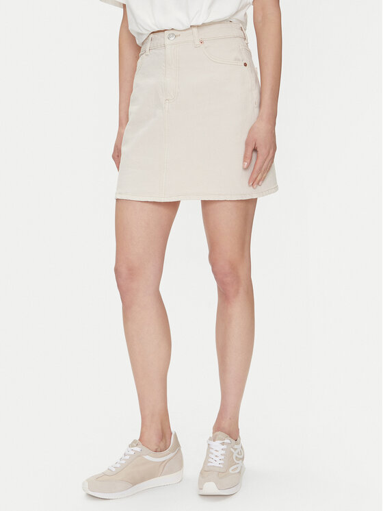 Vero Moda Džinsinis sijonas · Écru · Mini