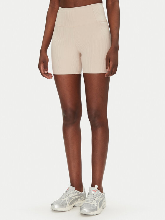 Girlfriend Collective Sportiniai šortai · Smėlio
