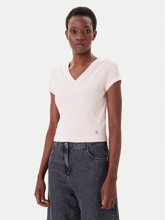 Calvin Klein Jeans Marškinėliai · Rožinė