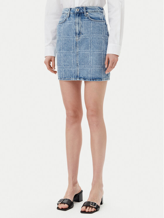 Karl Lagerfeld Jeans Džinsinis sijonas · Mėlyna · Mini