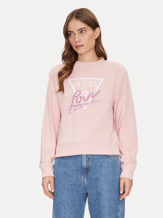 Guess Džemperis · Rožinė · Regular Fit