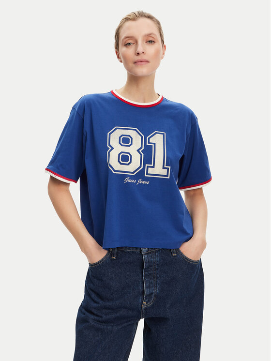 Guess Jeans Marškinėliai · Mėlyna