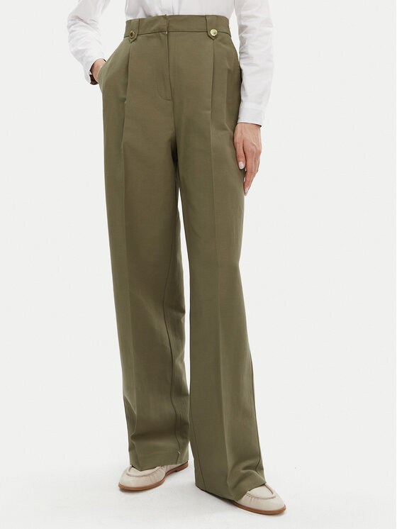 Barbour Medžiaginės kelnės · Žalia · Regular Fit