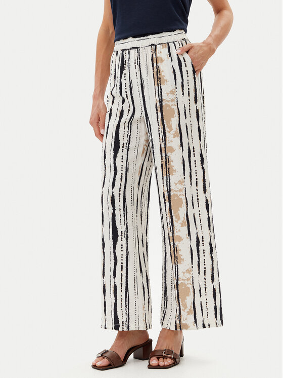 JDY Medžiaginės kelnės · Balta · Regular Fit