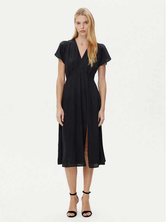 BOSS Vasarinė suknelė · Juoda · Midi