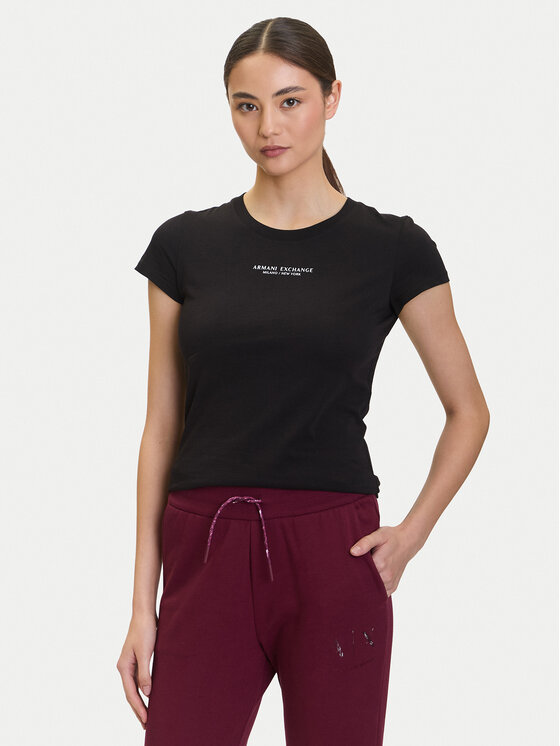 Armani Exchange Marškinėliai · Juoda