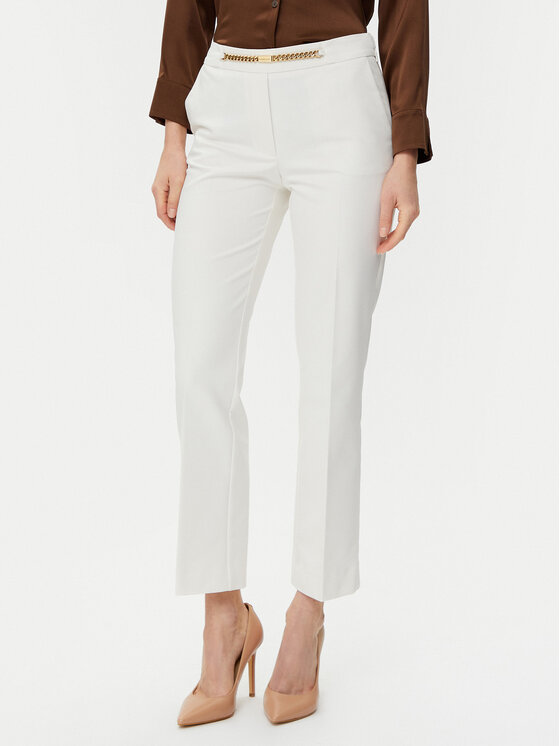 Marciano Guess Medžiaginės kelnės · Balta · Regular Fit