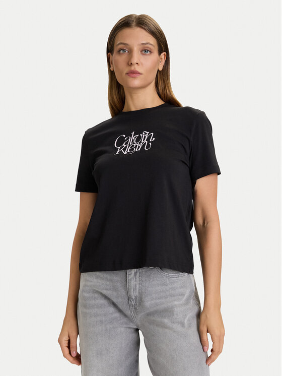 Calvin Klein Jeans Marškinėliai · Juoda