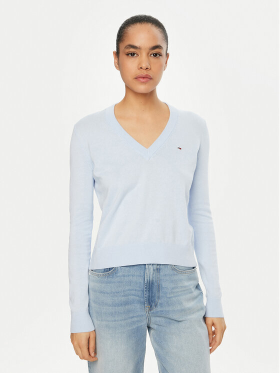 Tommy Jeans Megztinis · Žydra · Regular Fit