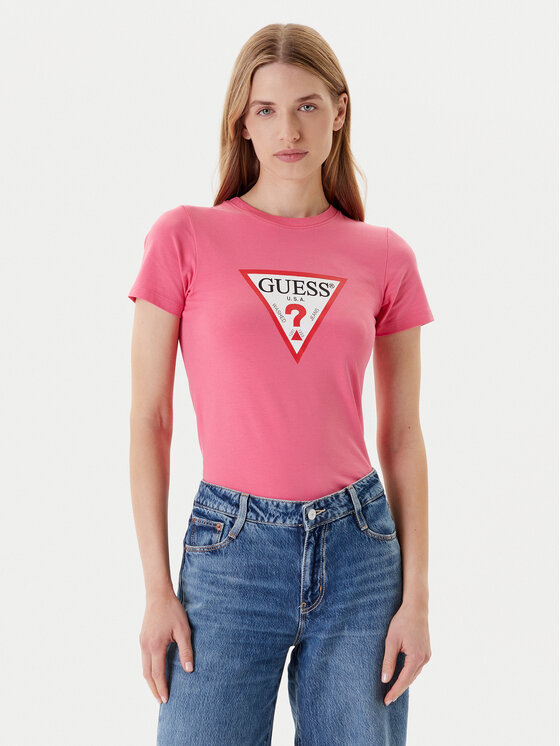 Guess Jeans Marškinėliai · Rožinė