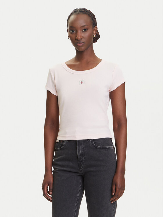 Calvin Klein Jeans Marškinėliai · Rožinė