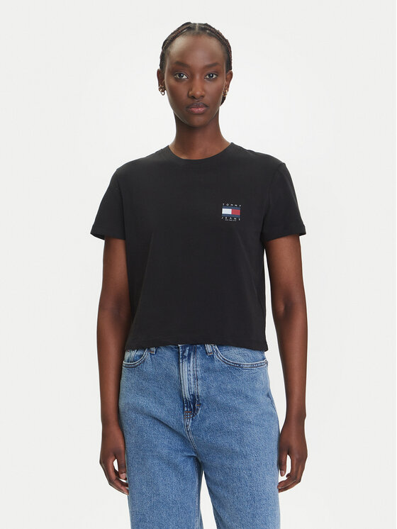 Tommy Jeans Marškinėliai · Juoda