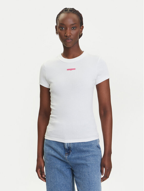Tommy Jeans Marškinėliai · Balta
