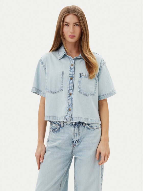 Guess Jeans Marškiniai · Mėlyna