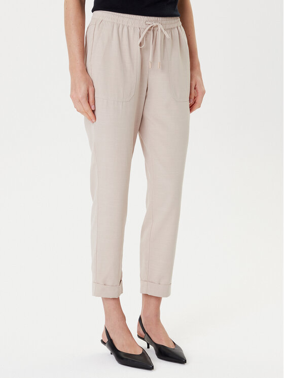 TATUUM Medžiaginės kelnės · Smėlio · Slim Fit