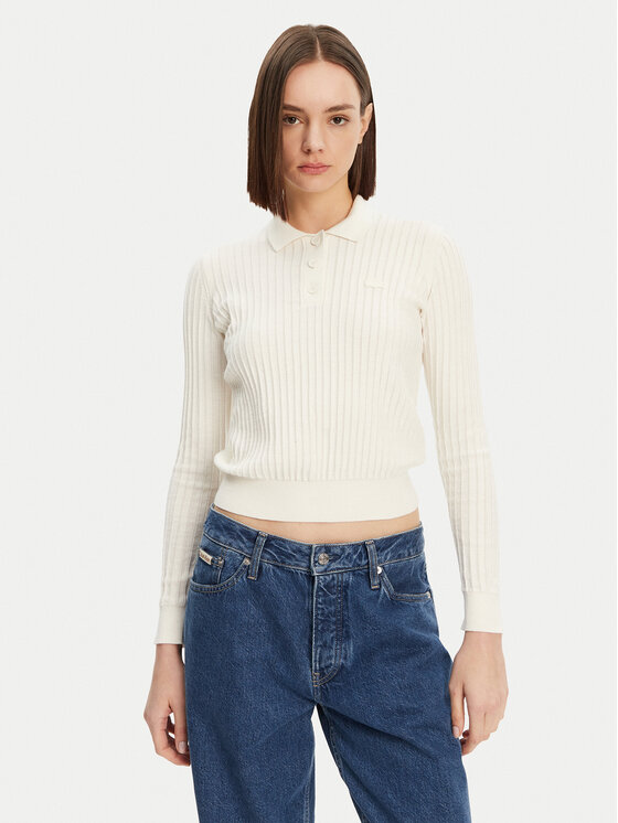 Lacoste Megztinis · Écru · Regular Fit