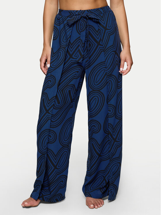 Triumph Medžiaginės kelnės · Tamsiai mėlyna · Relaxed Fit