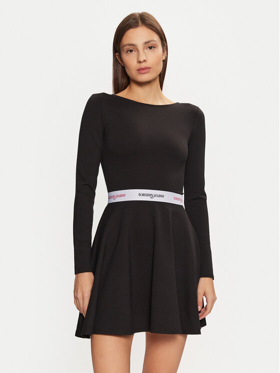 Tommy Jeans Kasdieninė suknelė · Juoda · Mini