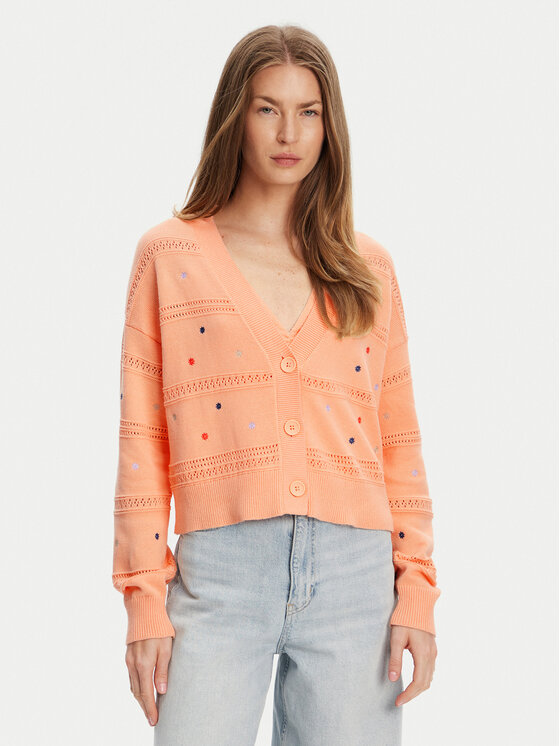 United Colors Of Benetton Kardiganas · Oranžinė · Regular Fit