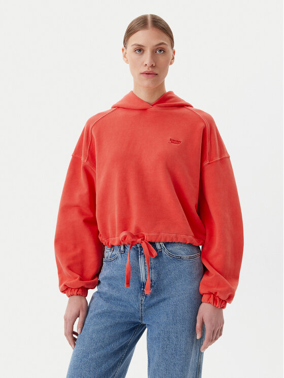 Tommy Jeans Džemperis · Oranžinė · Relaxed Fit